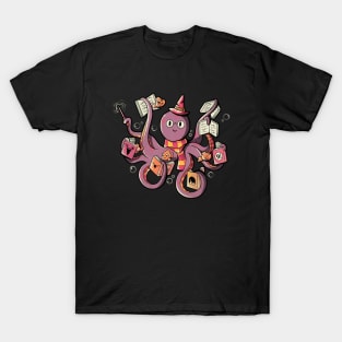 Magic Octopus Reading Books by Tobe Fonseca T-Shirt